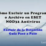 Como Excluir un Programa o Archivo en ESET